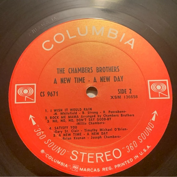 CHAMBERS BROTHERS A New Time A New Day LP 1968 Columbia CS9671 Soul Funk Vinyl - Picture 9 of 10